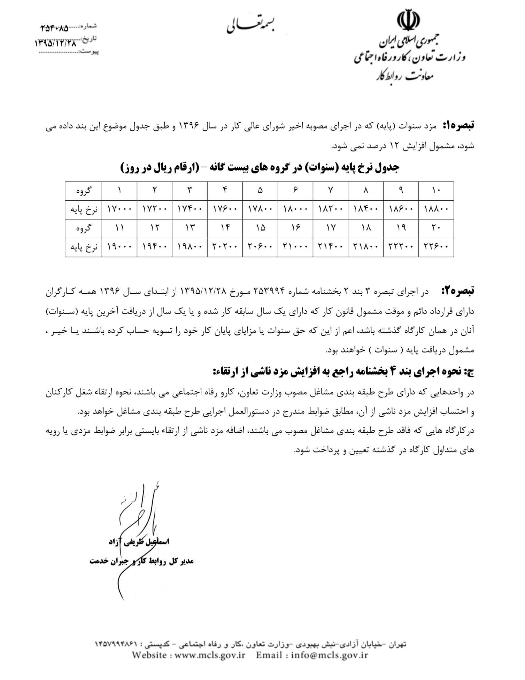 بخشنامه مقام عالی وزارت در خصوص دریافت اخبار و اطلاعات -4
