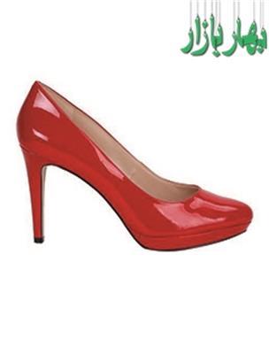 کفش ورنی پاشنه بلند زنانه قرمز NINE WEST